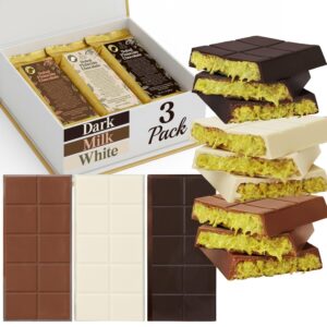 patis savore dubai chocolate bar gift set – milk, dark & white chocolate 3 x 7oz |