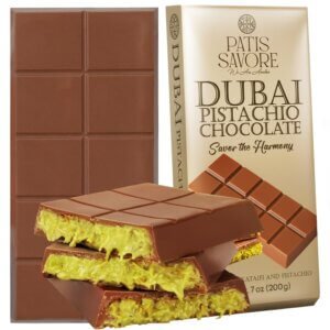 copy of patis savore dubai chocolate bar pistachio 3.5 oz dessert with kataifi