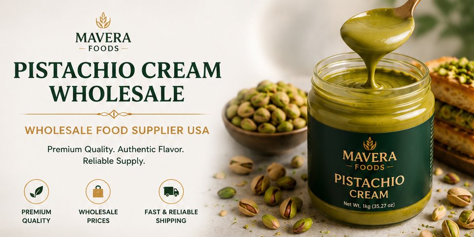 Pistachio Cream Wholesale | Trusted Wholesale Food Supplier USA | Mavera Foods middle eastern desserts guide traditional sweets & turkish treats2