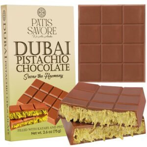 patis savore dubai chocolate bar pistachio 2.6 oz