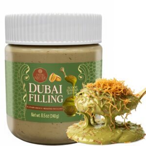 patis savore dubai chocolate filling pistachio cream & baked kataifi (8.5 oz) ready to use