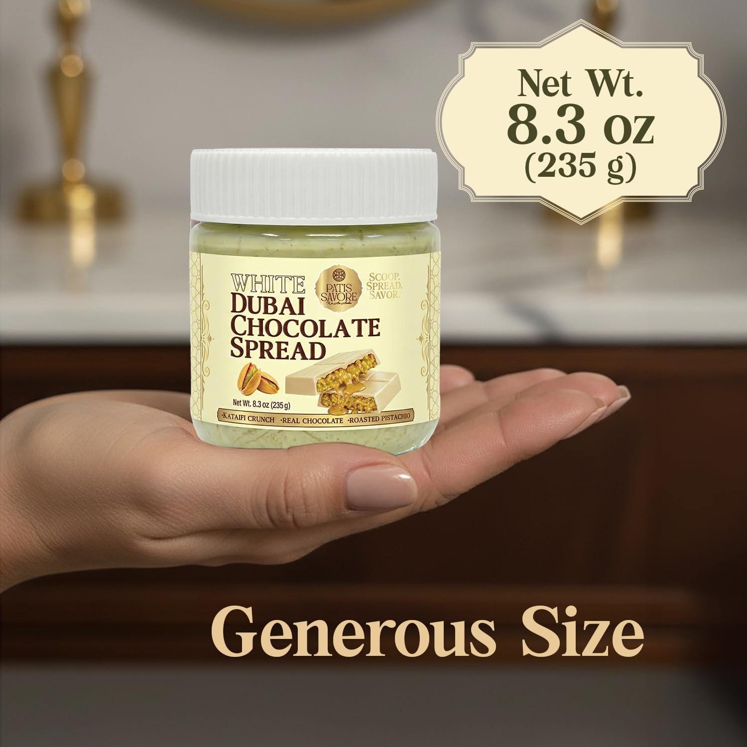 patis savore white dubai chocolate spread (8.3 oz) a sweet revelation patis savore white dubai chocolate spread (8.3 oz) a sweet revelation