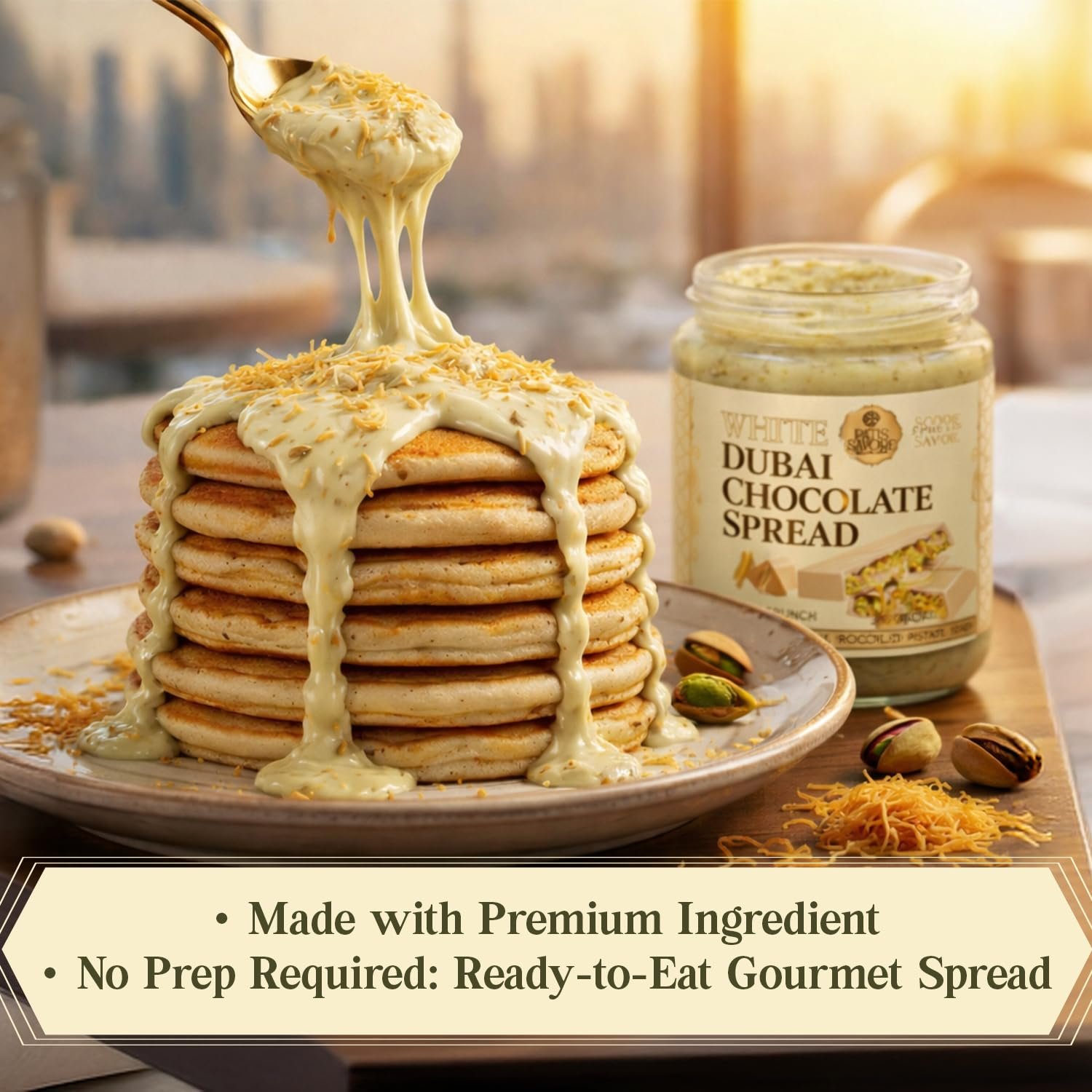 patis savore white dubai chocolate spread (8.3 oz) a sweet revelation patis savore white dubai chocolate spread (8.3 oz) a sweet revelation
