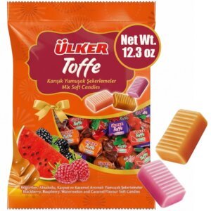 Ülker toffe assorted taffy candy (12.3 oz bag) sweet & chewy delights