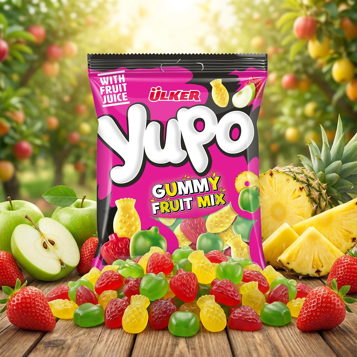Ülker yupo assorted fruit jelly soft candy (24 pack) fruity delight on the go Ülker yupo assorted fruit jelly soft candy (24 pack) fruity delight on the go