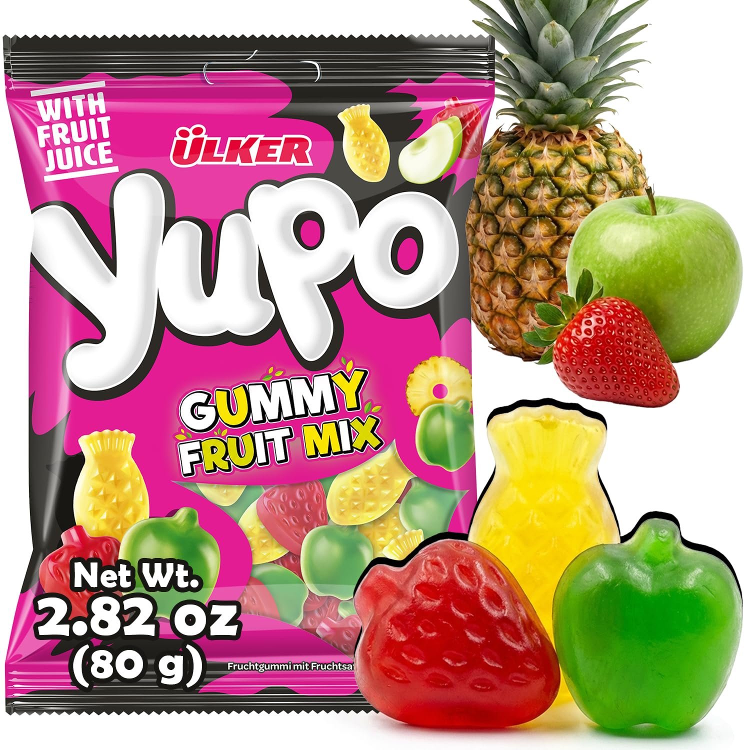 Ülker yupo assorted fruit jelly soft candy (24 pack) fruity delight on the go Ülker yupo assorted fruit jelly soft candy (24 pack) fruity delight on the go