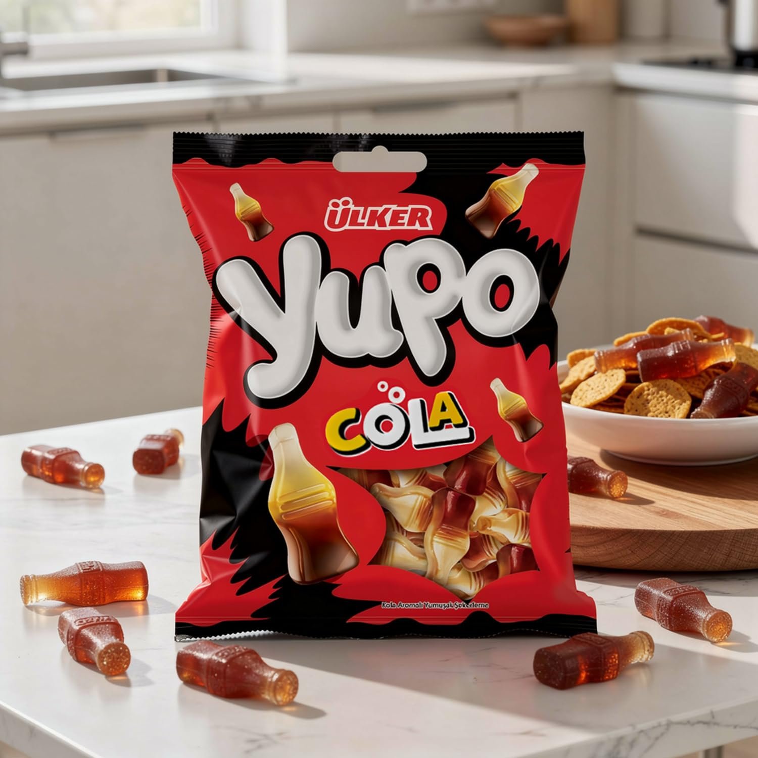Ülker yupo cola bottle soft & chewy gummy candy (2.2 lb) classic refreshment Ülker yupo cola bottle soft & chewy gummy candy (2.2 lb) classic refreshment