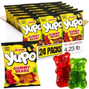 Ülker yupo gummy bears (24 pack) classic chewy fun on the go