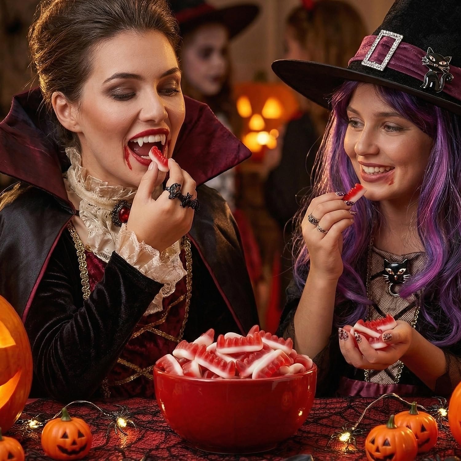 Ülker yupo vampire teeth soft & chewy gummy halloween candy (2.2 lb) spooky & sweet: Ülker yupo vampire teeth soft & chewy gummy halloween candy (2.2 lb) spooky & sweet: