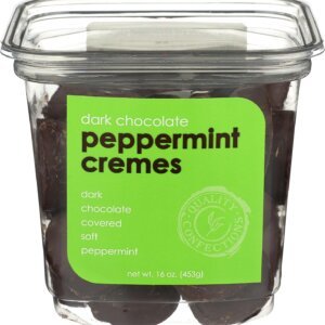 nassau candy – dark chocolate peppermint cremes – refreshing mint patty coated in decadent dark chocolate (1)