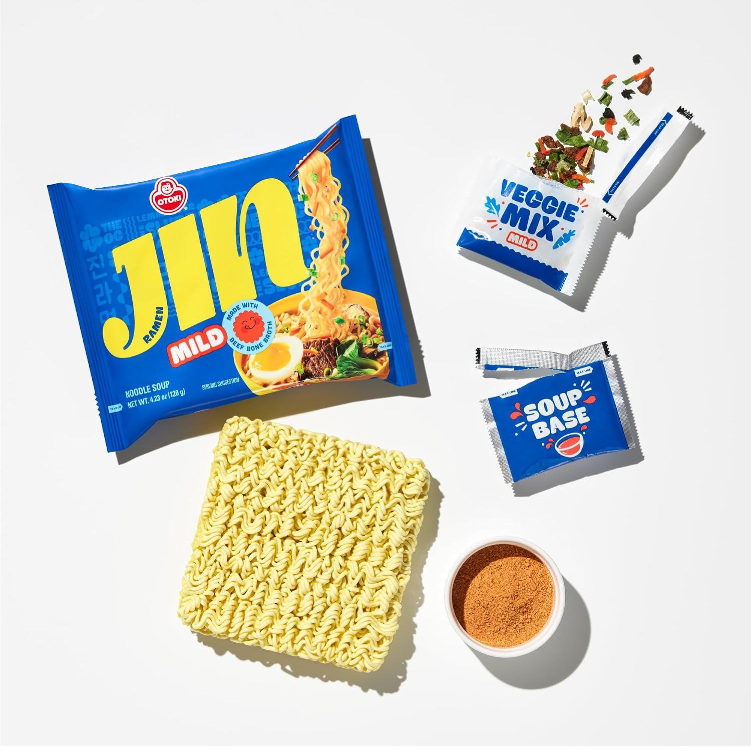 ottogi (otoki) – authentic korean instant noodles jin ramen (multi pack) – classic chewy korean style soup (6) ottogi (otoki) – authentic korean instant noodles jin ramen (multi pack) – classic chewy korean style soup (6)